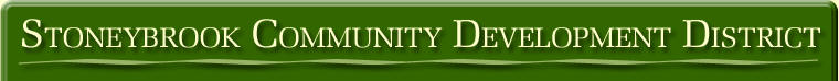 Stoneybrook Community Development District Header